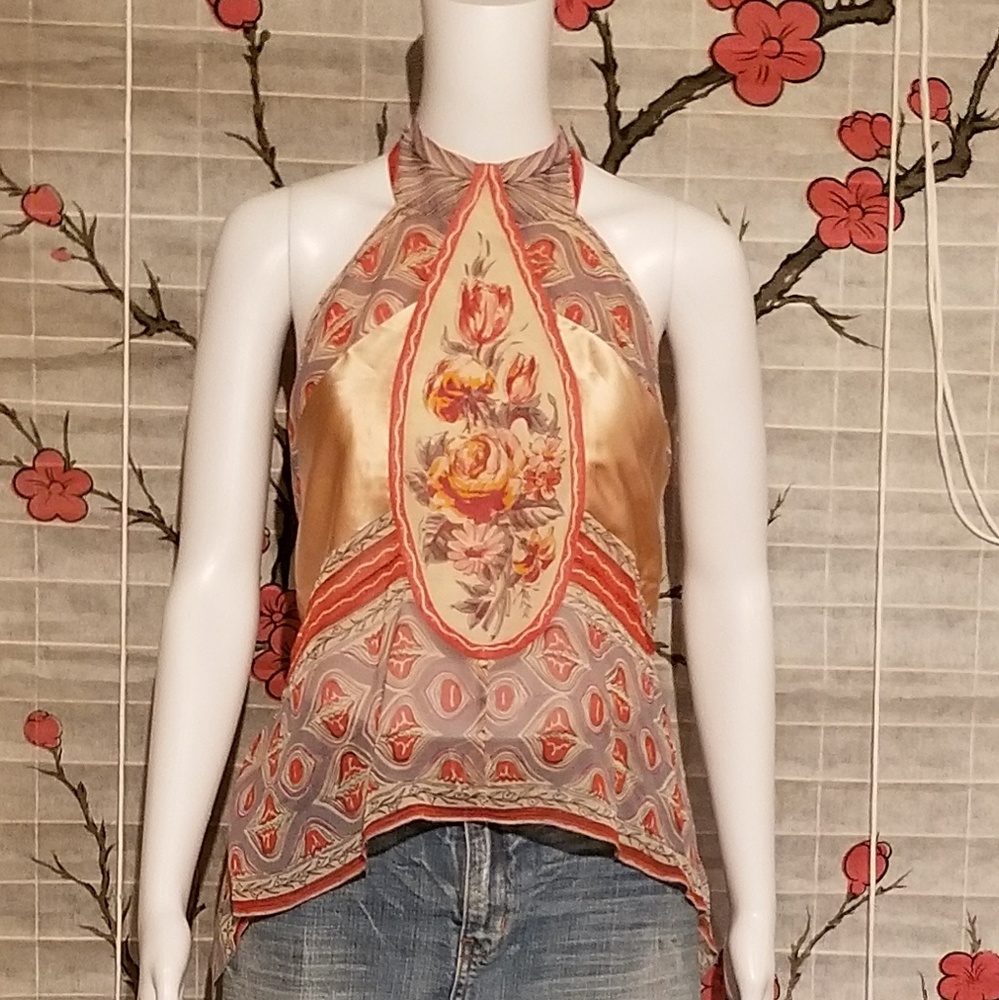 Moda International silk halter